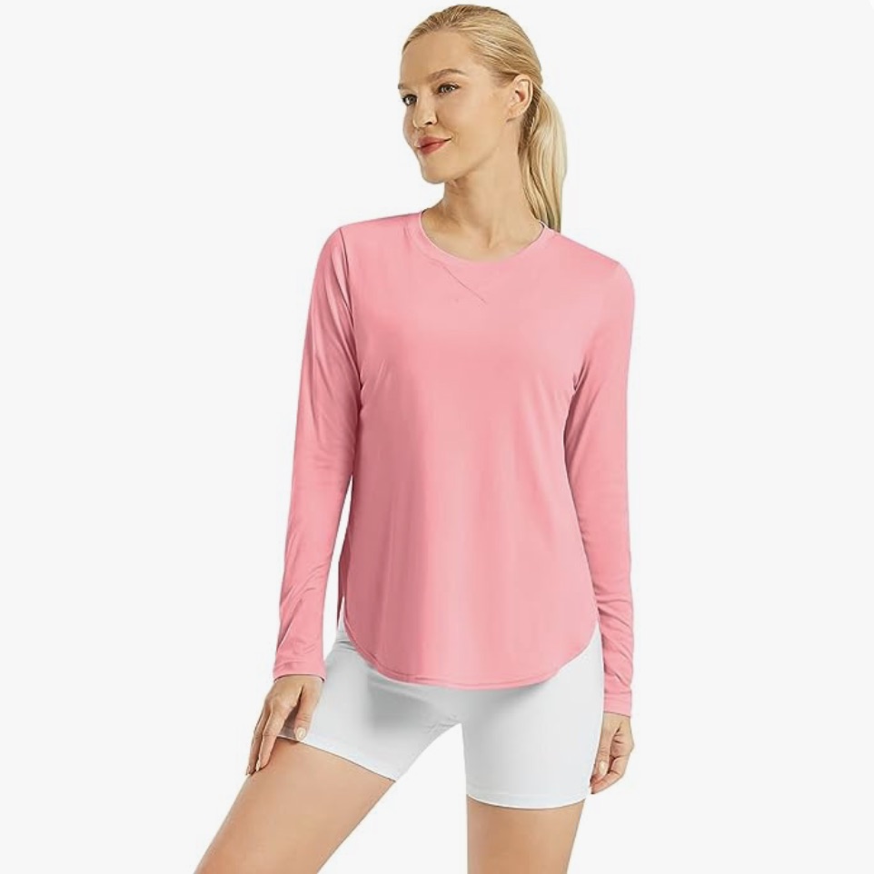 Long Sleeve Upf 50 Workout Shirt